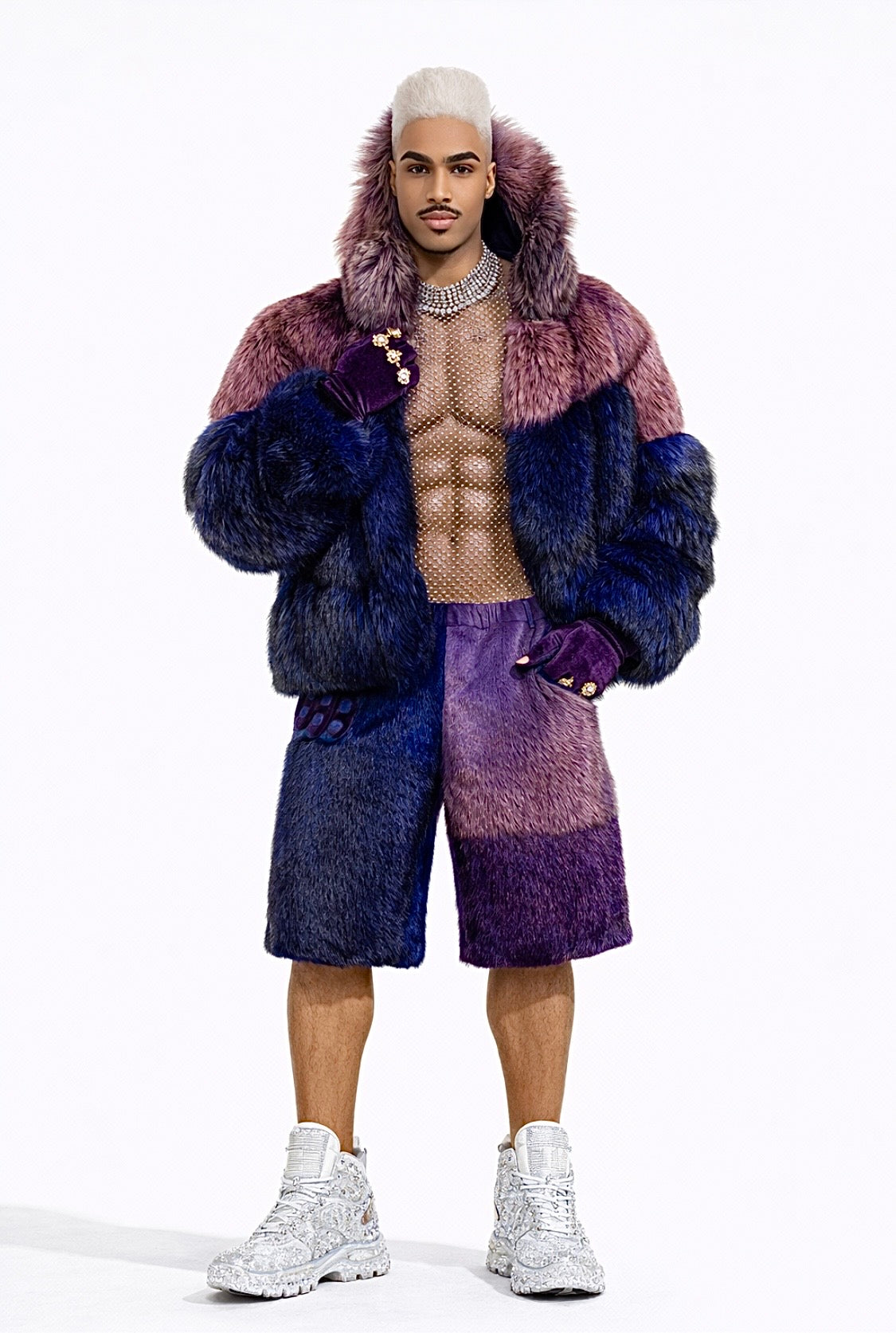 THE IMPERIAL WOLF | Men’s Fur Coat & Jacket | Hooded Luxury Jacket | By SoloBassé