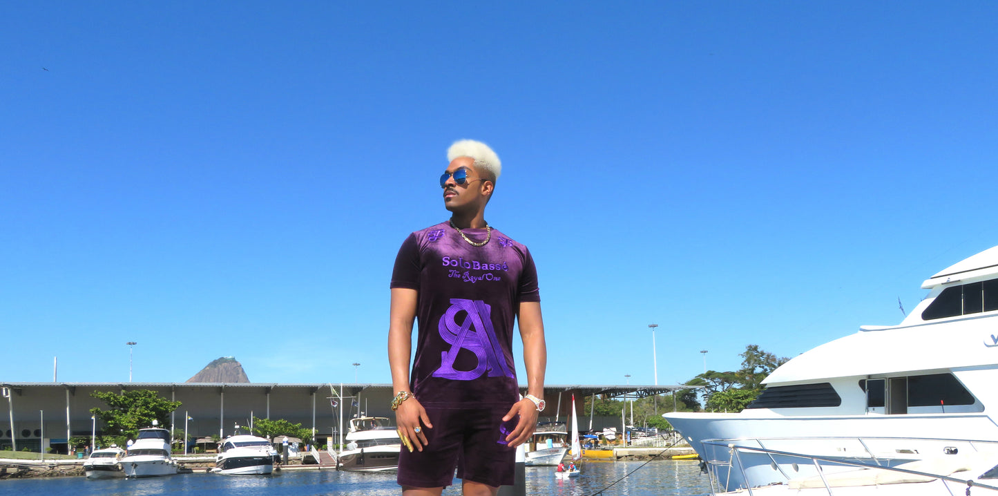 SoloBassé's Purple Velvet Set – Men’s Designer Fit