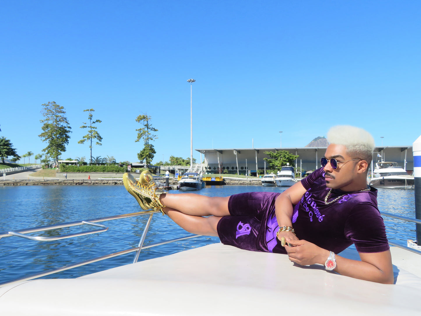 SoloBassé's Purple Velvet Set – Men’s Designer Fit
