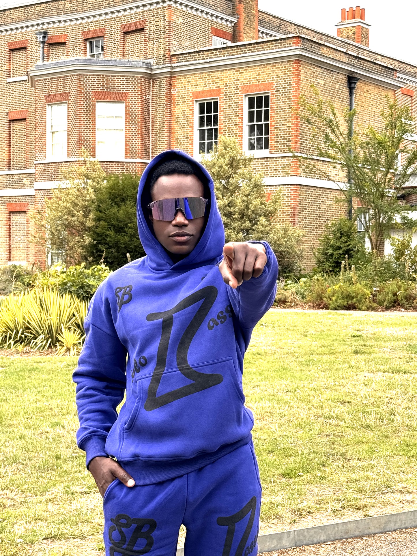 SoloBassé's Blue Magic Luxury Menswear Hoodie Set