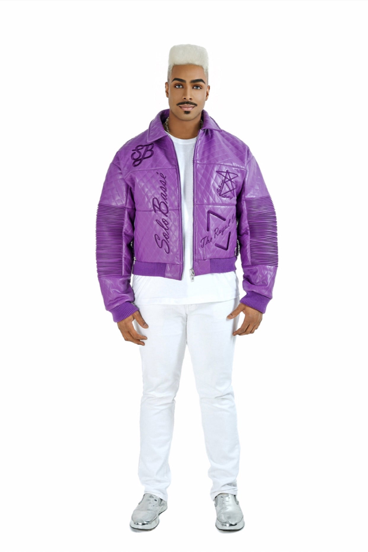 SoloBassé's Purple Leather Jacket | Ken Purple Power