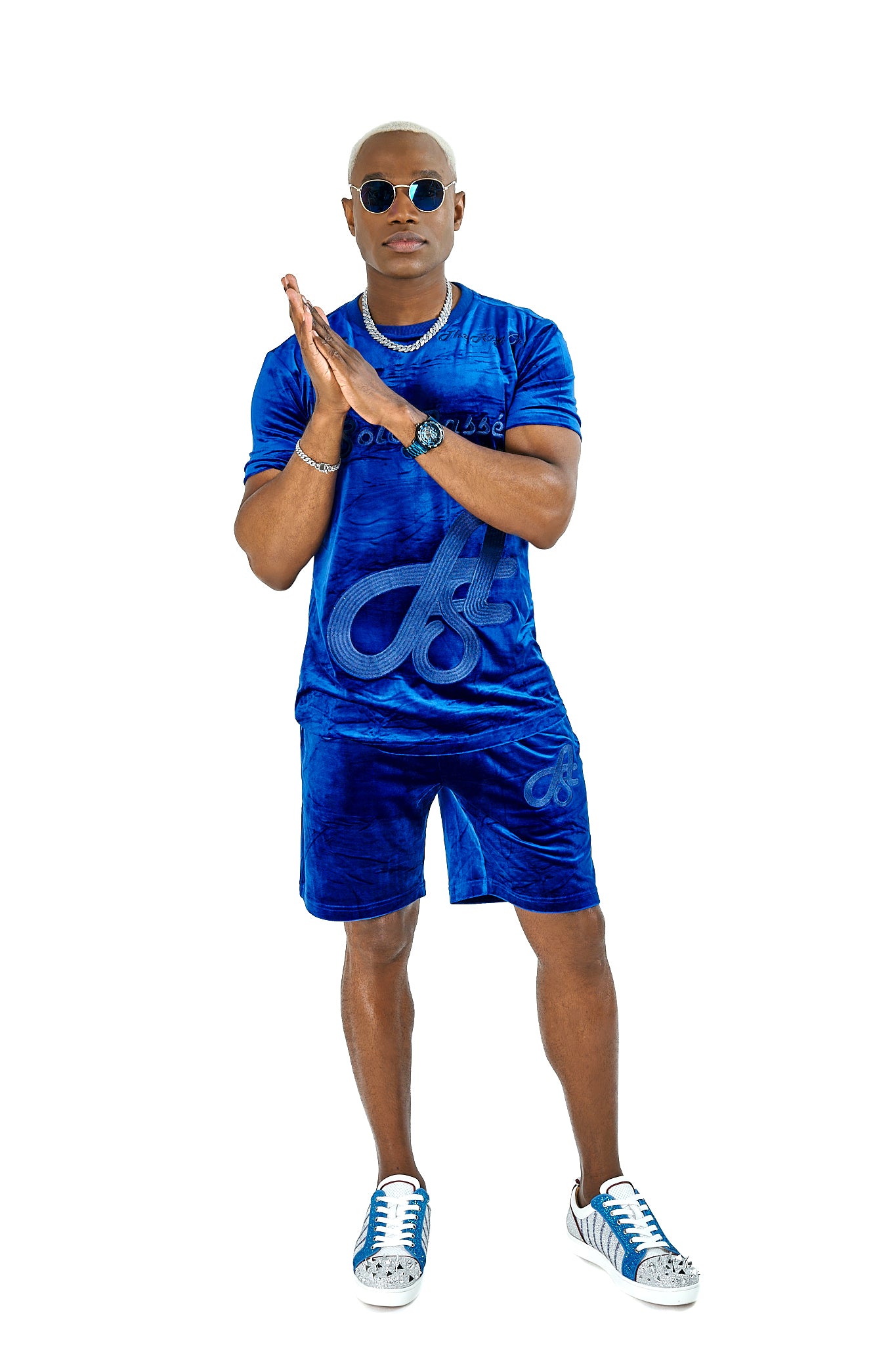SoloBassé's Blue Velvet Set – Men’s Designer Fit