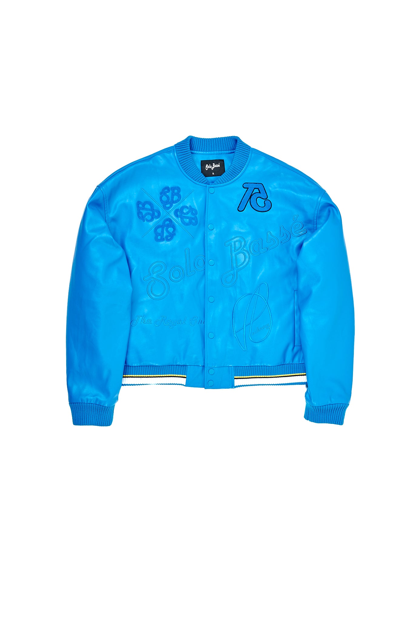 SoloBassé's Blue Leather Jacket | Puncher Blue Blaw