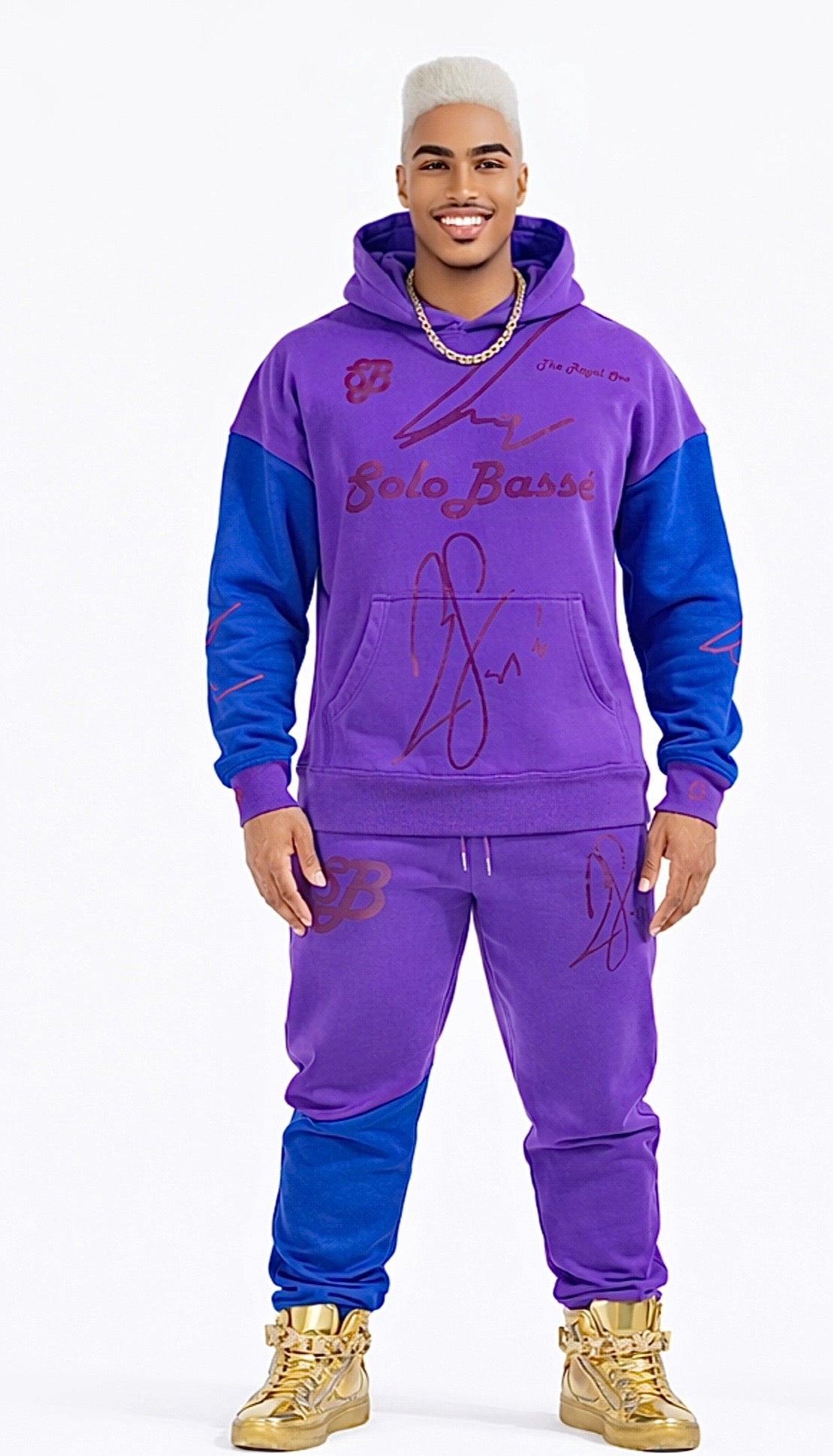 The Royal Ascension | Luxury Men's Designer Hoodie Set | African Royal Sportswear | Solobassé