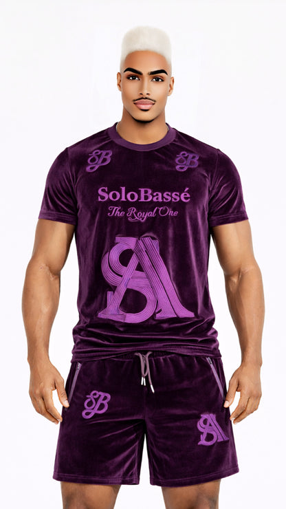 Men’s Velvet | Men’s Velvet Tracksuit | The Imperial Purple | By SoloBassè