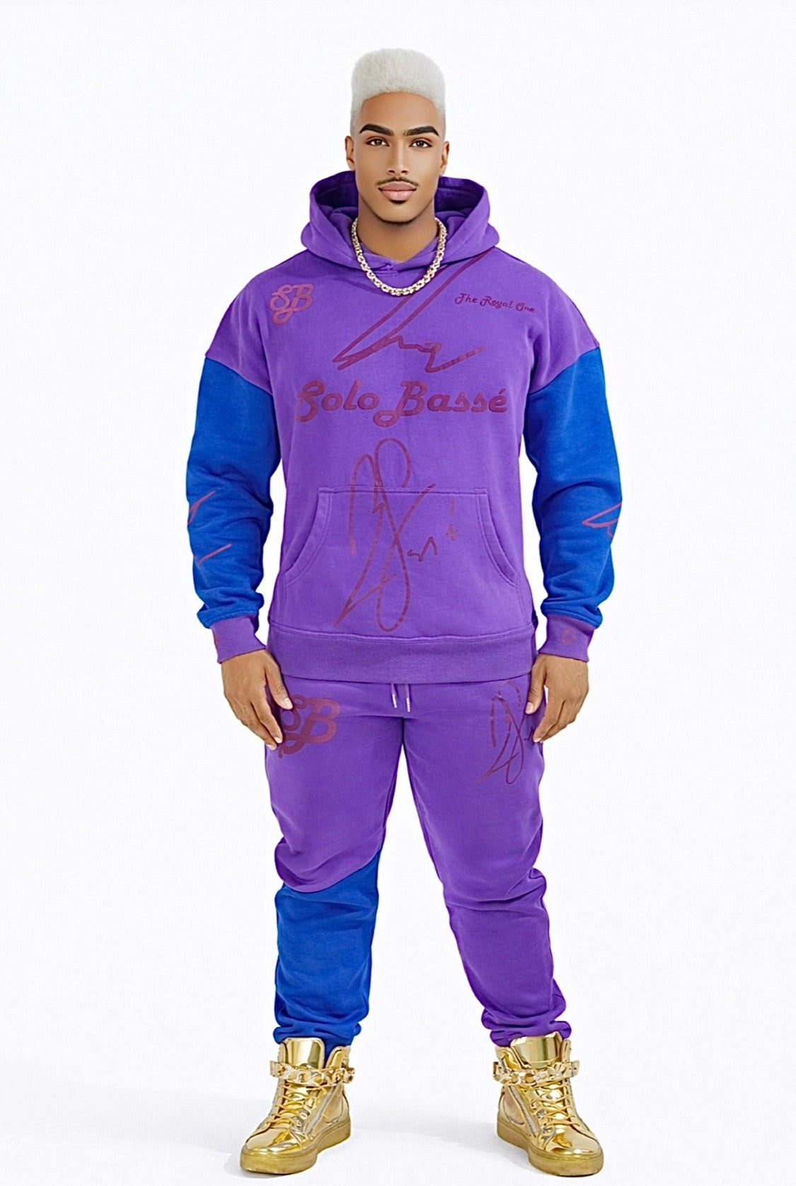 The Royal Ascension | Luxury Men's Designer Hoodie Set | African Royal Sportswear | Solobassé