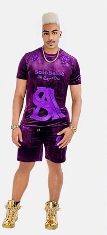 Men’s Velvet | Men’s Velvet Tracksuit | The Imperial Purple | By SoloBassè