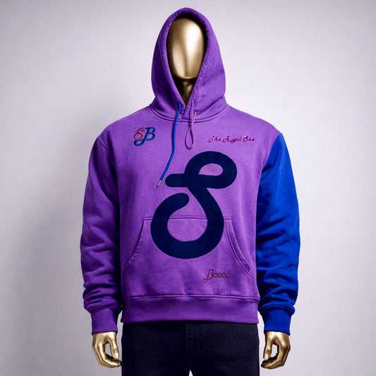 SoloBassé's Men's Luxury Hoodie Set | Purple & Blue Edition