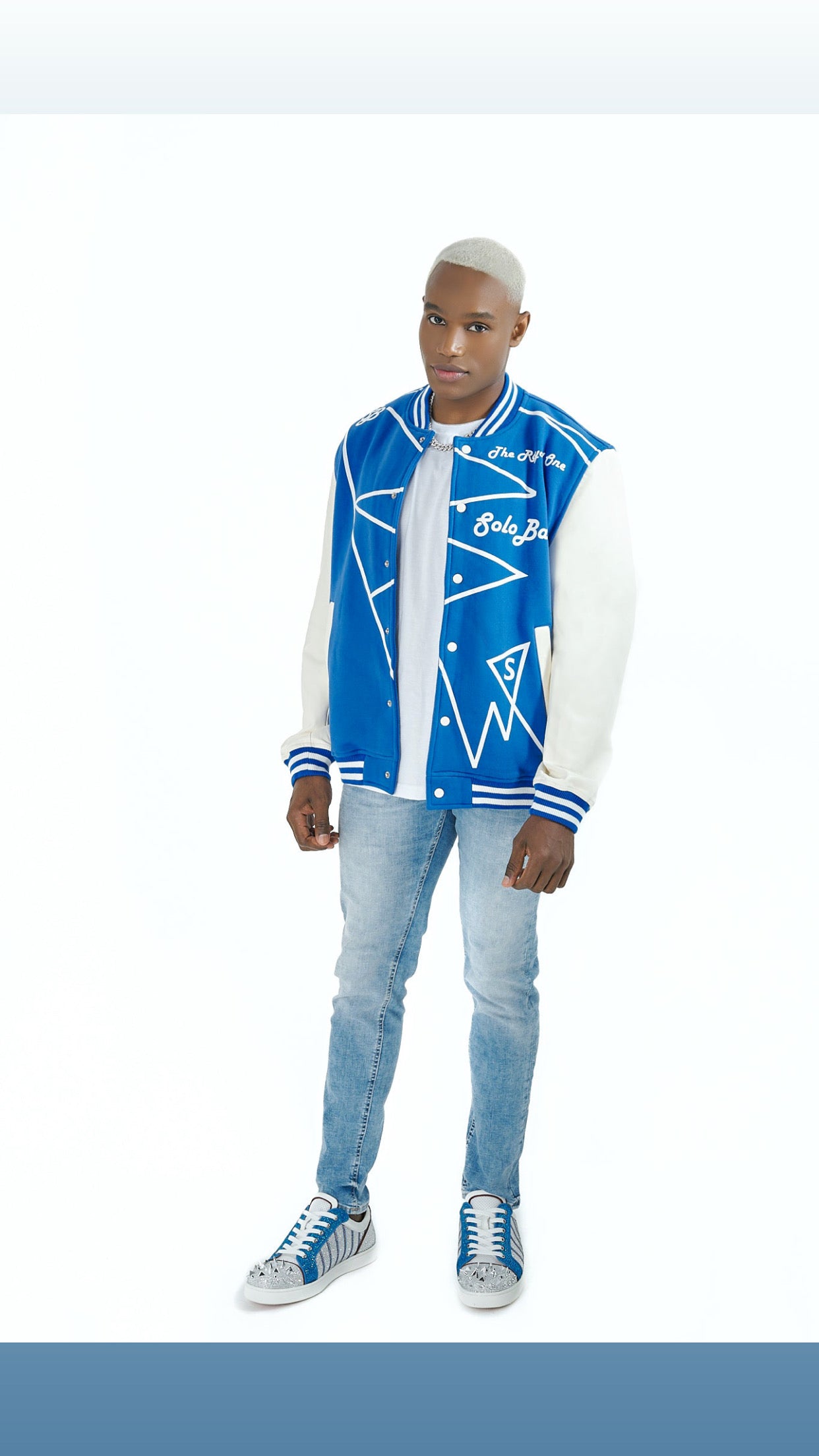 SoloBassé's Blue Bomber Baseball Jacket