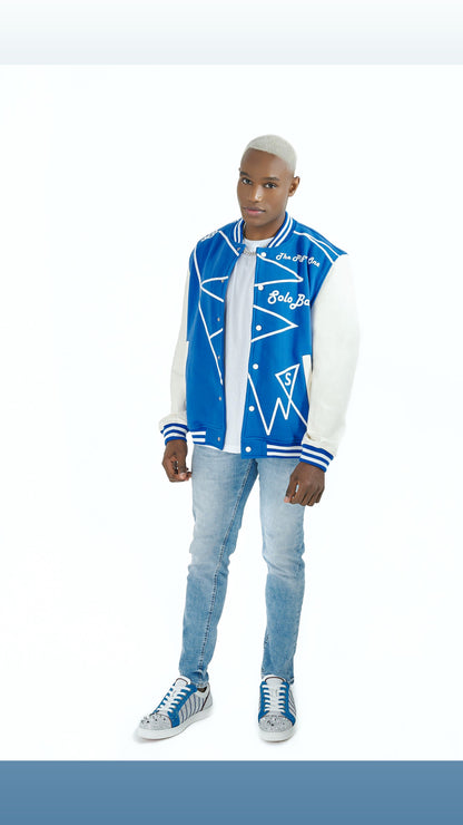 SoloBassé's Blue Bomber Baseball Jacket