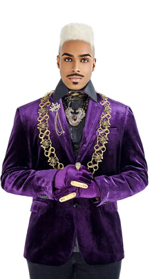 VELVET JACKETS |SoloBassé's Purple Velvet Jacket