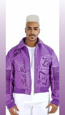 SoloBassé's Purple Leather Jacket | Ken Purple Power