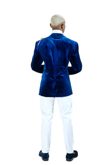 VELVET JACKETS | SoloBassé's Blue Velvet Jacket