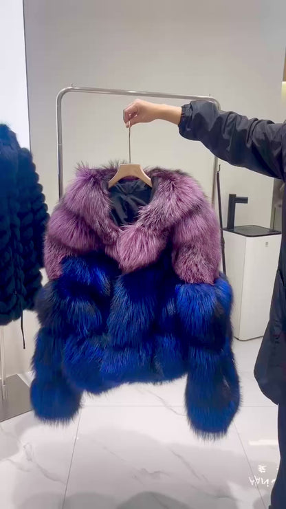 SoloBassé's Fur Hooded luxury Coat